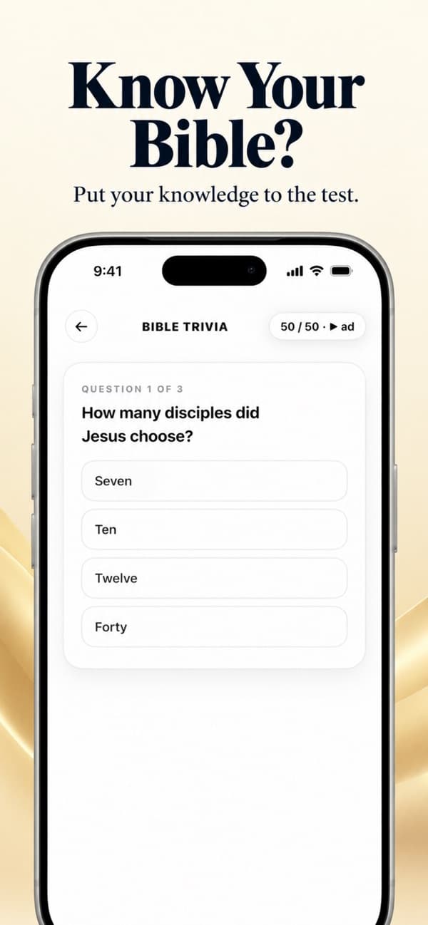 Bible Trivia in the Find Jesus app