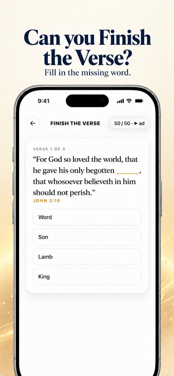 Finish the Verse in the Find Jesus app